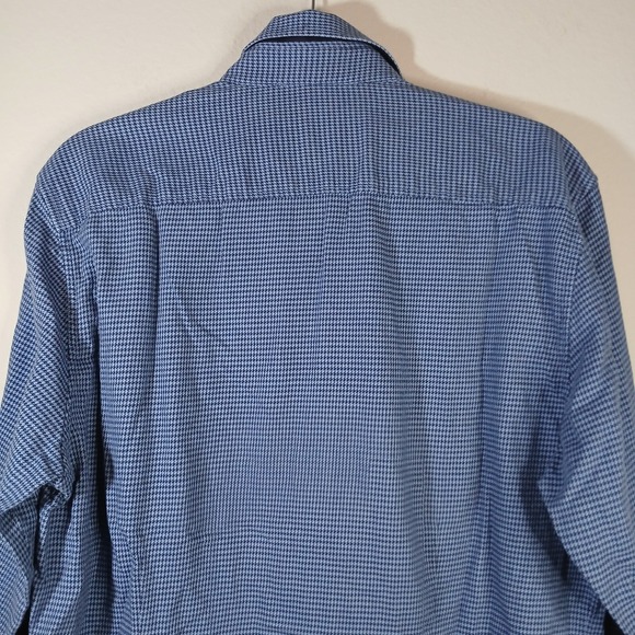 Robert Graham Shirt Mens XL Blue Modern American Tailored Fit‎ Flip Cuff AB50 - Picture 12 of 12